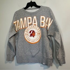 Fanatics Gray Tampa Bay Buccaneers Crewneck Sweatshirt S